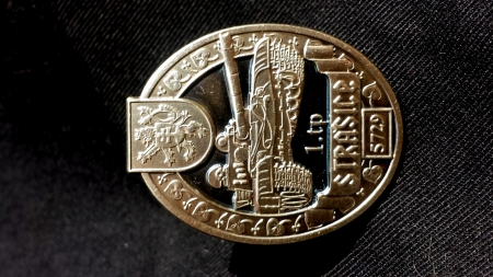 Stříbrný (tombak) odznak příslušnosti k pluku